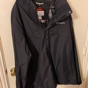 Columbia men’s black omnitech rain jacket 3X